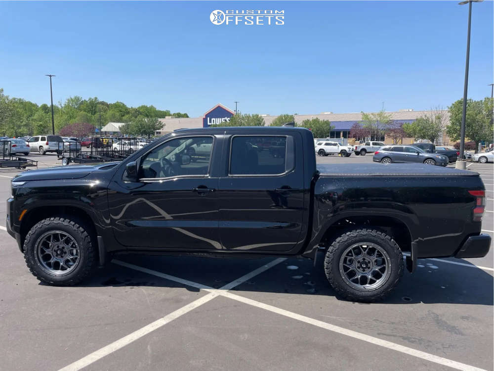 2022 Nissan Frontier with 18x9 12 Fuel Tech and 265/60R18 BFGoodrich