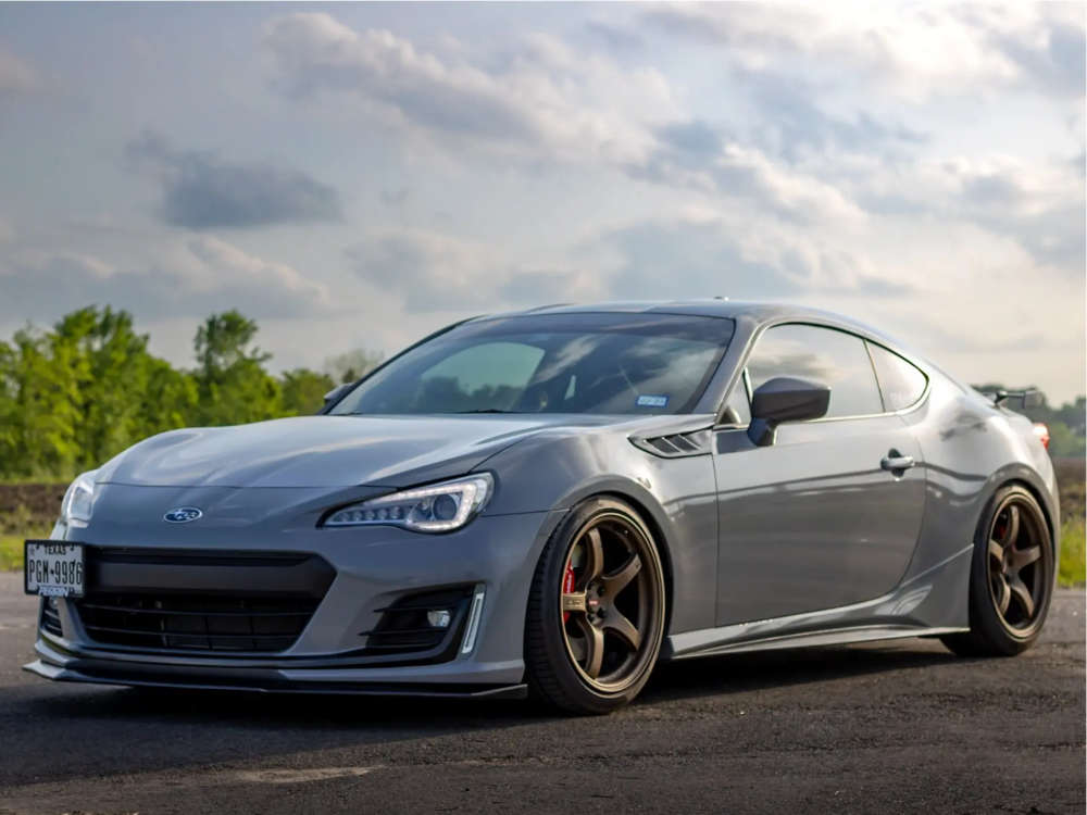 2020 Subaru BRZ with 18x9.5 38 Gram Lights 57cr and 235/40R18 Pirelli ...