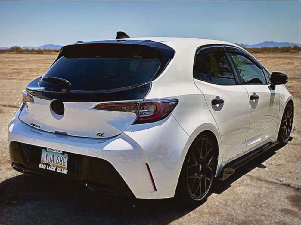 2022 Toyota Corolla with 18x8 35 BBS Xr and 225/40R18 Yokohama Avid ...