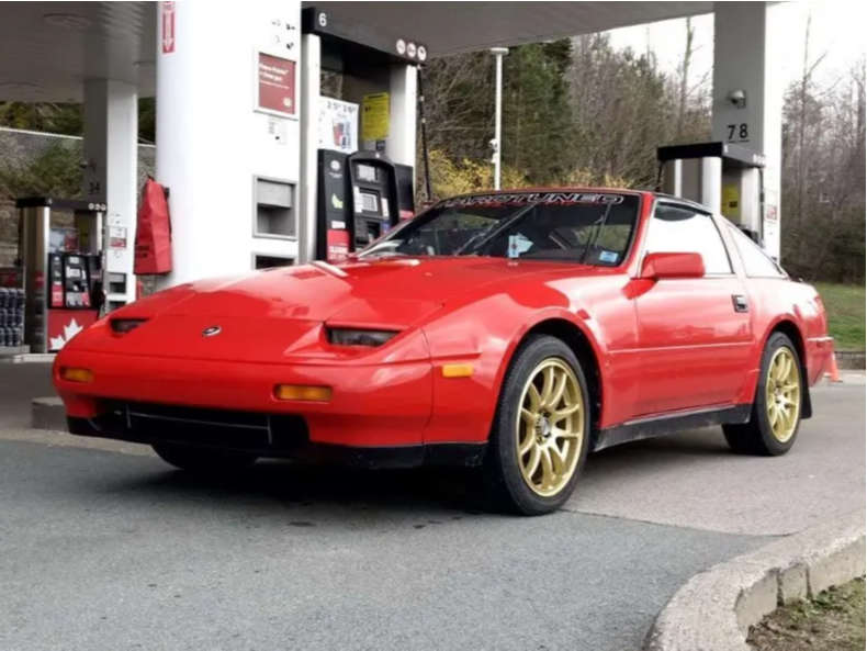 1987 Nissan 300ZX with 17x8 35 RTX R-Spec Stag and 205/40R17