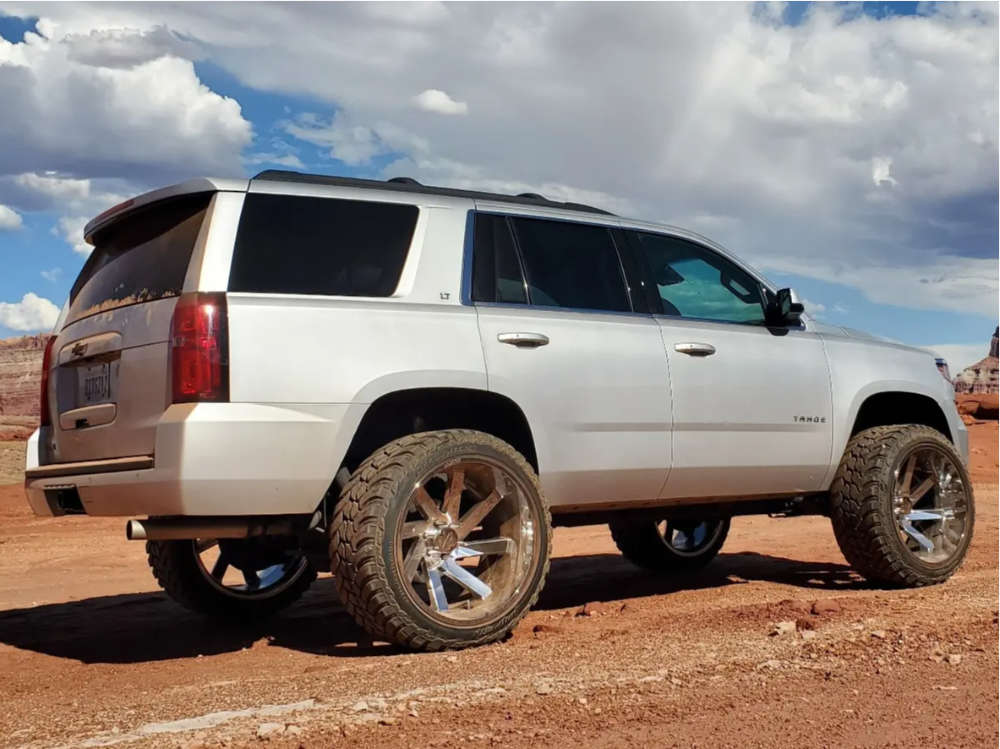 2015 Chevrolet Tahoe with 24x14 81 ARKON OFFROAD Lincoln and 35/13
