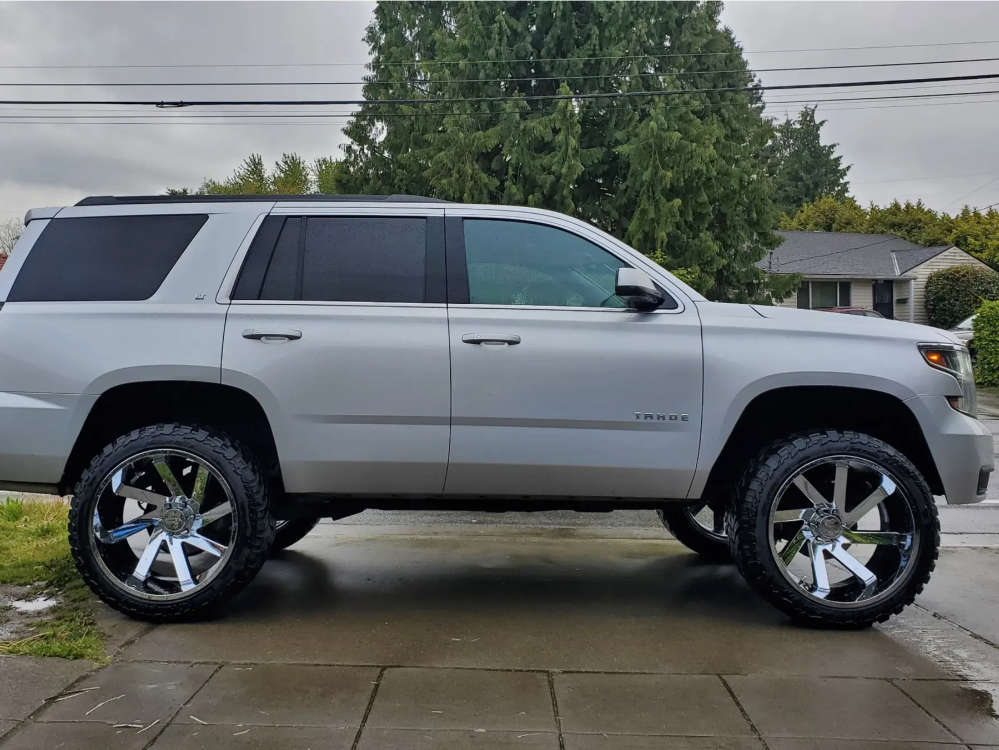 2015 Chevrolet Tahoe with 24x14 81 ARKON OFFROAD Lincoln and 35/13