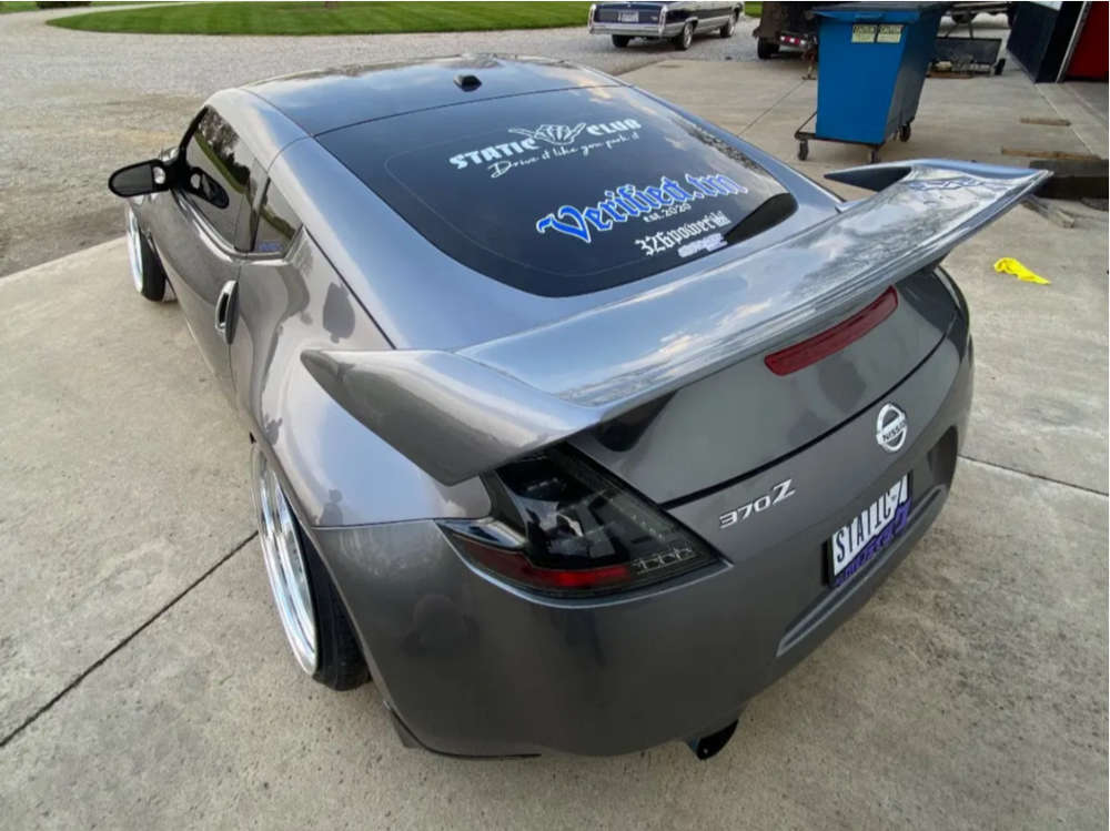 2012 Nissan 370Z with 19x10 -46 326 Power Yabaking Spoke and 225