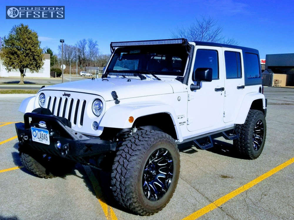 2017 Jeep Wrangler with 20x10 18 Fuel Battle Axe and 35/12.5R20