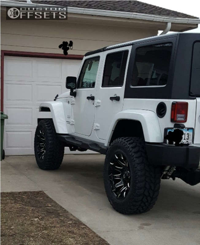 2017 Jeep Wrangler with 20x10 18 Fuel Battle Axe and 35/12.5R20