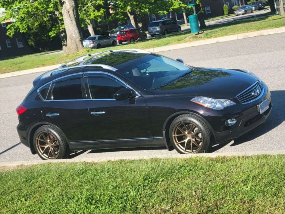 2012 INFINITI EX35 with 19x9.5 35 Aodhan Aff7 and 255/40R19 Continental ...