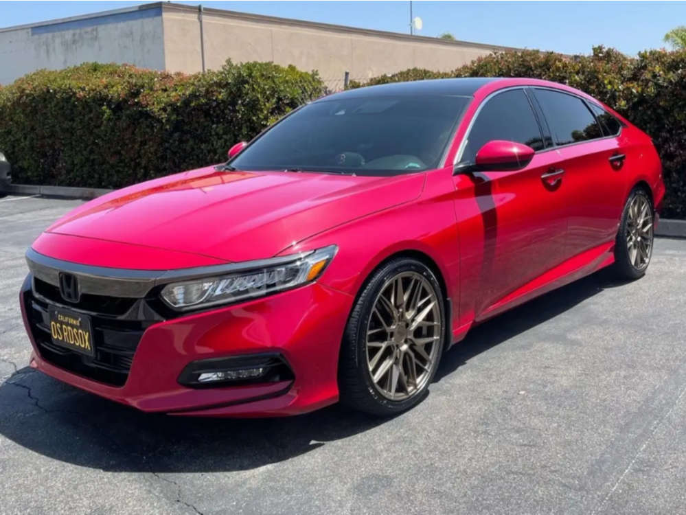 2020 Honda Accord with 19x8.5 35 Niche Gamma and 235/40R19 Falken
