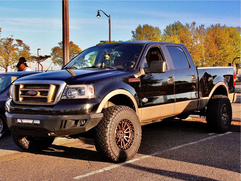 2006 Ford F150 with 17x9 12 Fuel Rebel and 35/12.5R17 Kenda Klever R