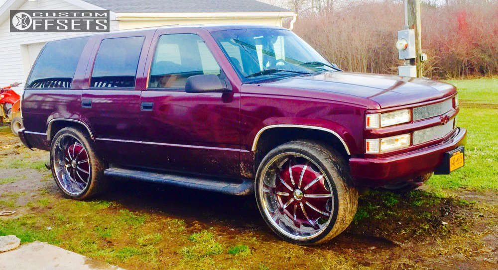 1995 Chevrolet Tahoe with 26x10 25 Rockstarr Dynasty and 295/30R26 ...