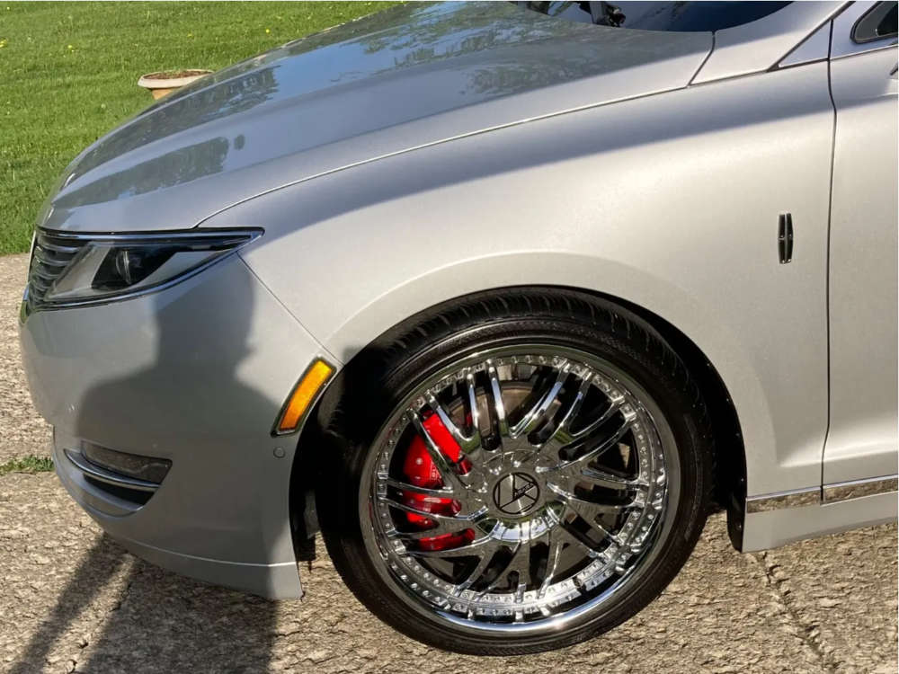 2014 Lincoln MKZ with 20x8.5 35 Azara Aza-509 and 255/35R20