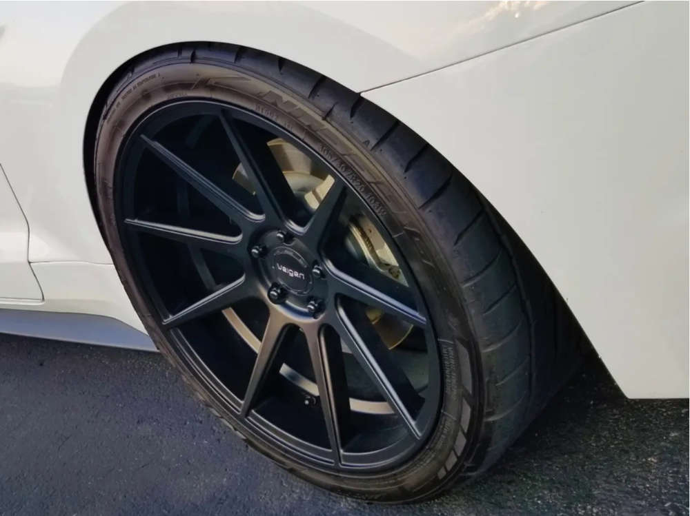 2017 Ford Mustang with 20x9 35 Velgen Vmb9 and 255/35R20 Nitto Nt555 G2 ...