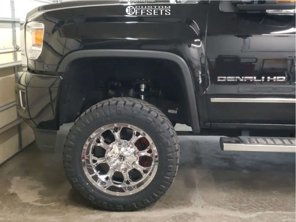 2019 GMC Sierra 3500 HD with 20x10 12 Fuel Krank and 305/55R20 Nitto