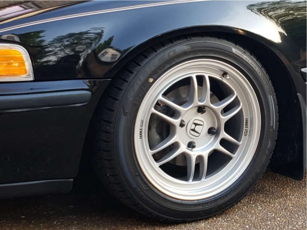 1993 Honda Accord with 16x7 43 Enkei Rpf1 and 205/50R16 Falken