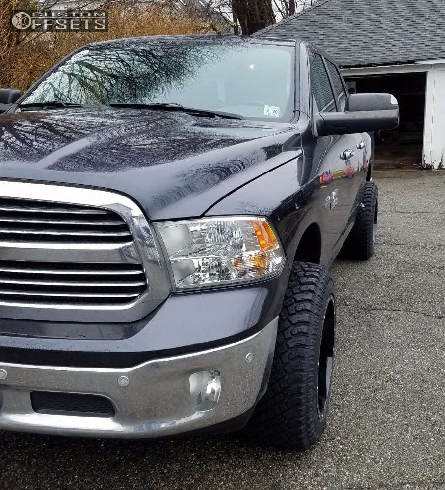 2014 Ram 1500 with 20x12 -44 Ballistic Rage and 33/12.5R20 Atturo Trail ...