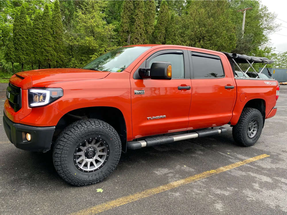 2017 Toyota Tundra with 17x8.5 25 Icon Alloys Compression