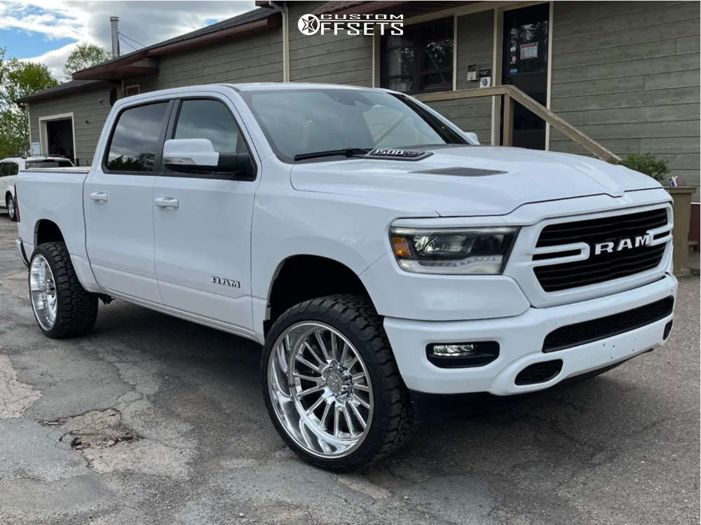 2021 Ram 1500 with 24x12 -44 XD Xd864 and 33/12.5R24 AMP