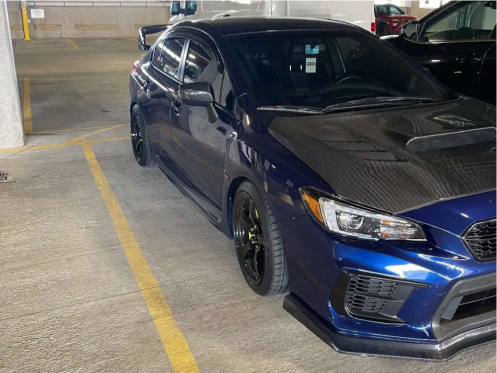 2021 Subaru WRX STI with 18x9.5 38 Gram Lights 57cr and 255/35R18