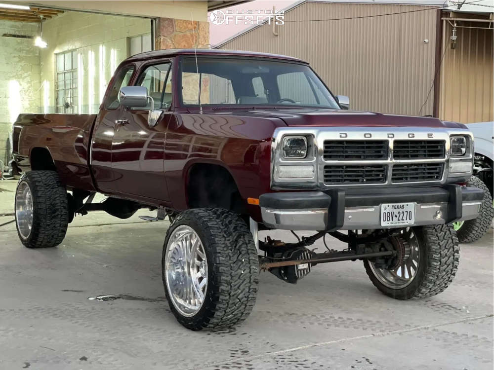 1993 Dodge W250 with 24x14 73 American Force Atom Ss and 35/15.5R24