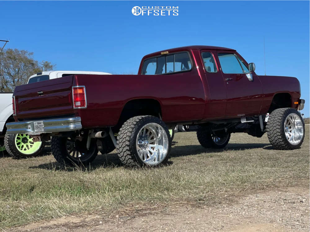 1993 Dodge W250 with 24x14 73 American Force Atom Ss and 35/15.5R24