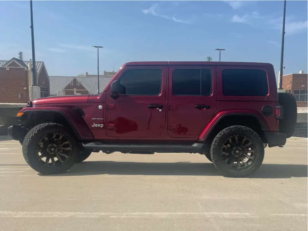 2021 Jeep Wrangler with 20x10 18 Fuel Blitz and 33/12.5R20 Venom Power