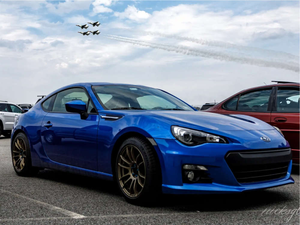 2013 Subaru BRZ with 17x8 35 AVID1 Av20 and 225/45R17 Michelin