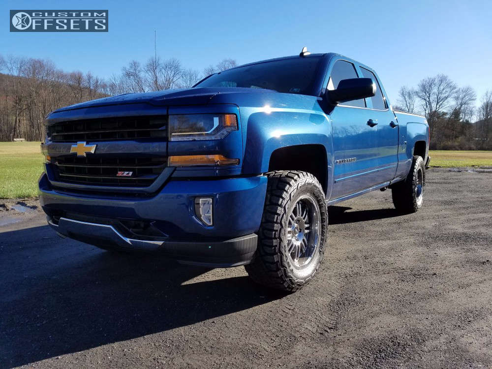 2016 Chevrolet Silverado 1500 with 18x9 0 American Racing Ar901 and 33/ ...