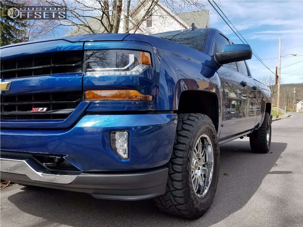 2016 Chevrolet Silverado 1500 with 18x9 0 American Racing Ar901 and 33/ ...