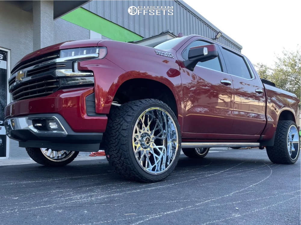 【OLYMPIC】 23 Silverado 792M-HS 2019 Chevrolet Silverado 1500 with 24x12 -51 Vision Rocker and 33
