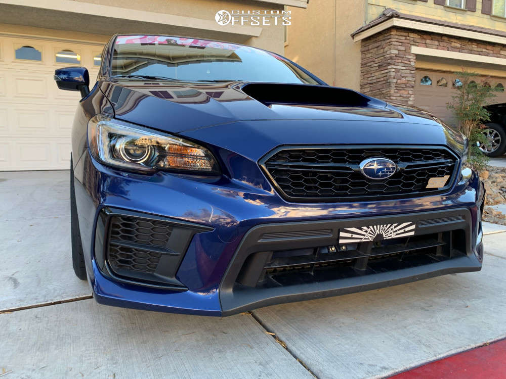 2021 Subaru WRX STI with 18x9.5 38 AVID1 Av6 and 245/40R18