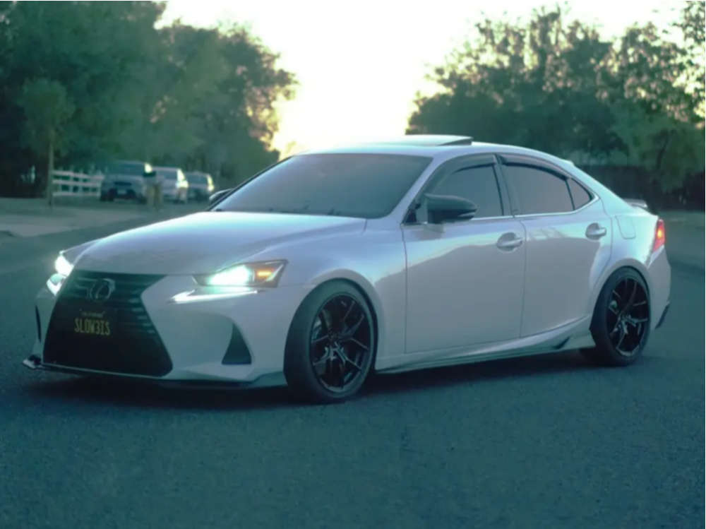 2018 Lexus IS300 with 18x8.5 38 Enkei Tsr-x and 235/40R18