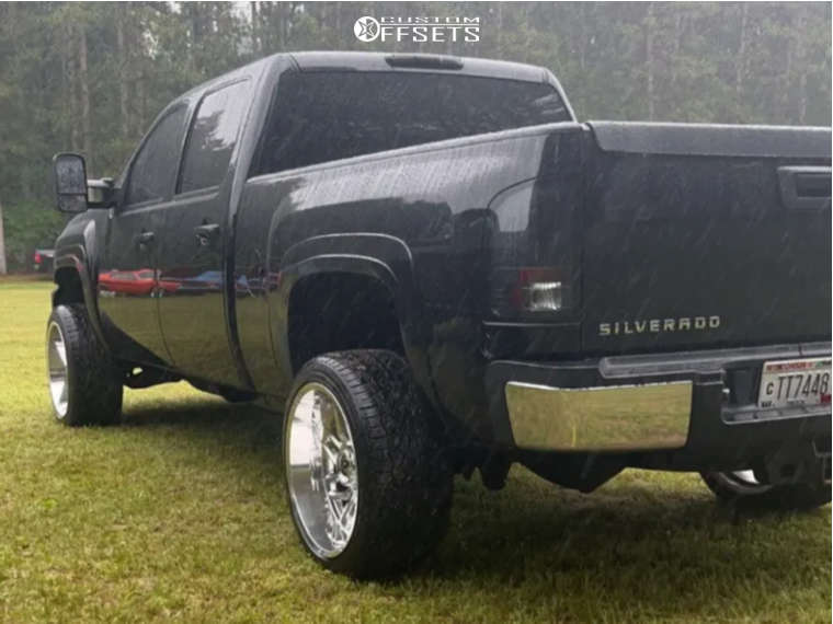 2011 Chevrolet Silverado 2500 HD with 22x12 44 Fuel Hurricane and 305
