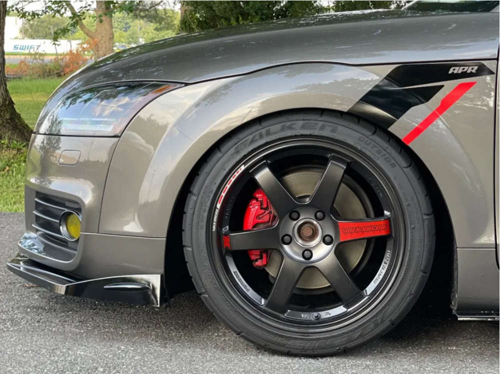 2012 Audi TT Quattro with 18x9 37 Volk Te37sl Black Edition Iii