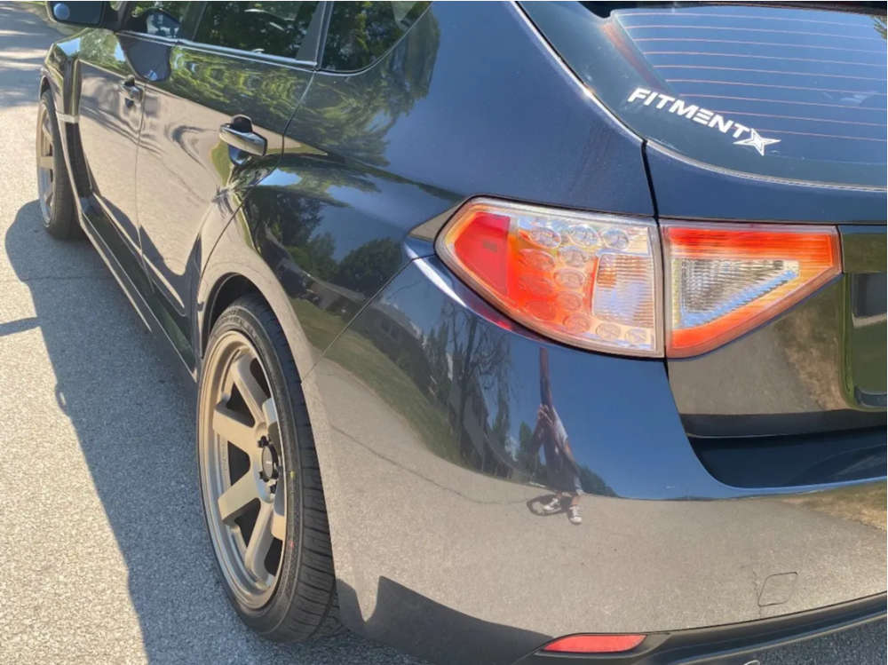 2011 Subaru Impreza with 18x8 38 AVID1 Av6 and 295/40R18 Advanta