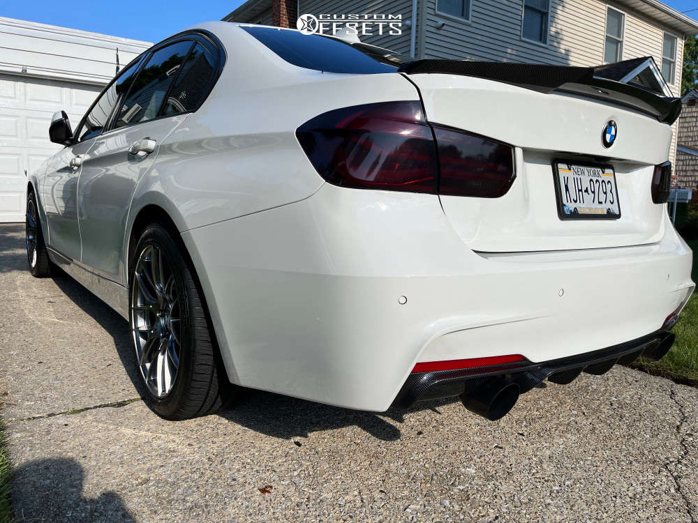 2017 BMW 330i XDrive with 18x8.5 35 Aodhan Ah-x and 245/40R18 Michelin ...