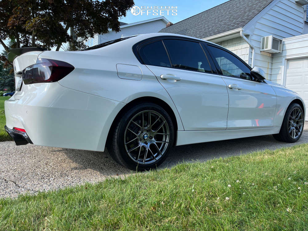 2017 BMW 330i XDrive with 18x8.5 35 Aodhan Ah-x and 245/40R18 Michelin ...
