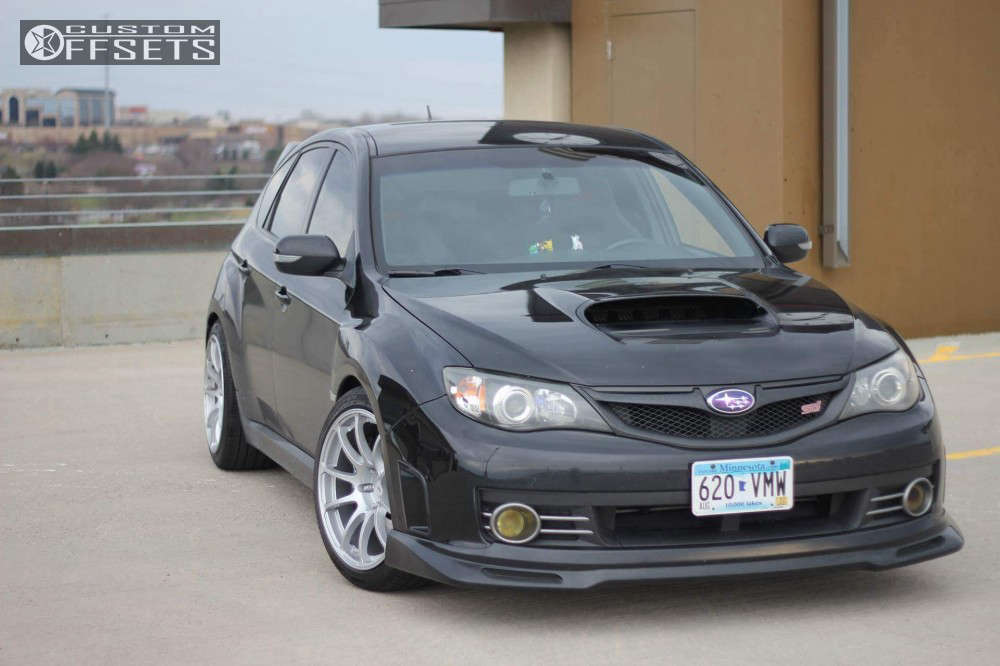 Subaru N8 Rims 2008 Subaru Impreza with 18x9.5 34 Miro 563 and 245/40R18 Nexen N5000 ...
