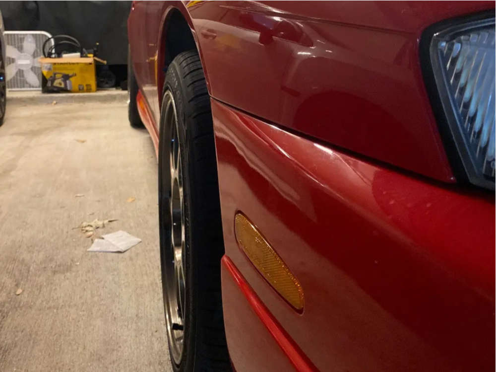 1998 Nissan 240SX with 17x9 25 Konig Dekagram and 235/40R17 Toyo Tires