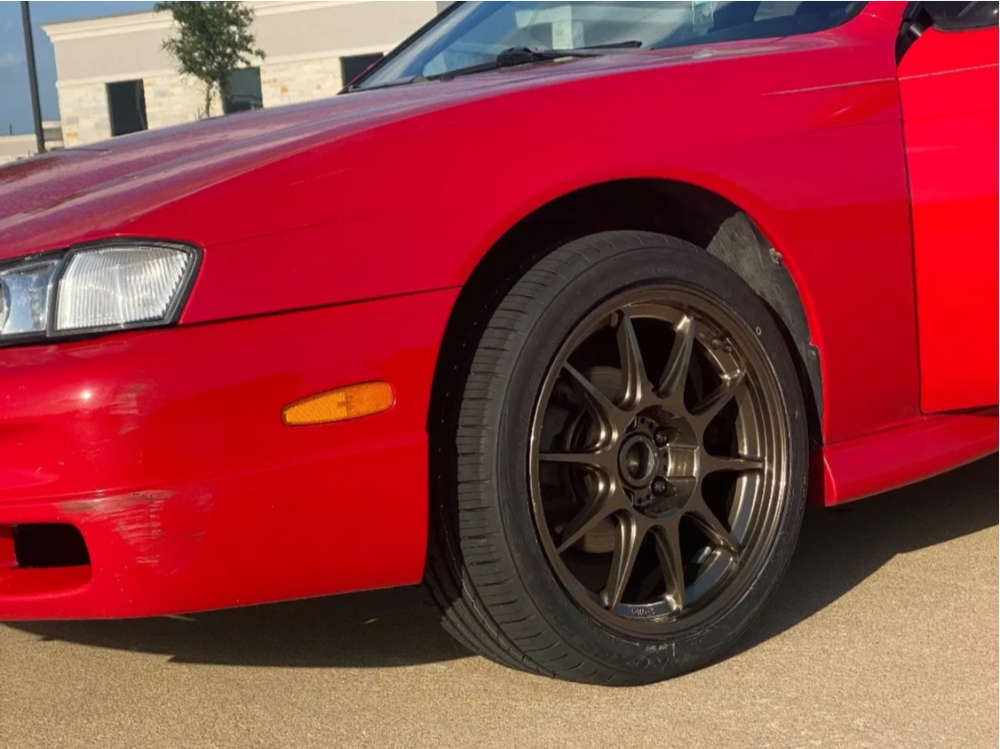 1998 Nissan 240SX with 17x9 25 Konig Dekagram and 235/40R17 Toyo Tires