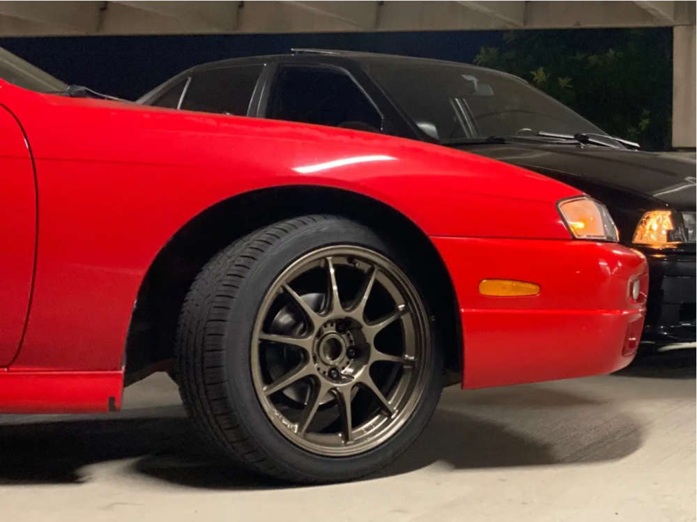 1998 Nissan 240SX with 17x9 25 Konig Dekagram and 235/40R17 Toyo Tires