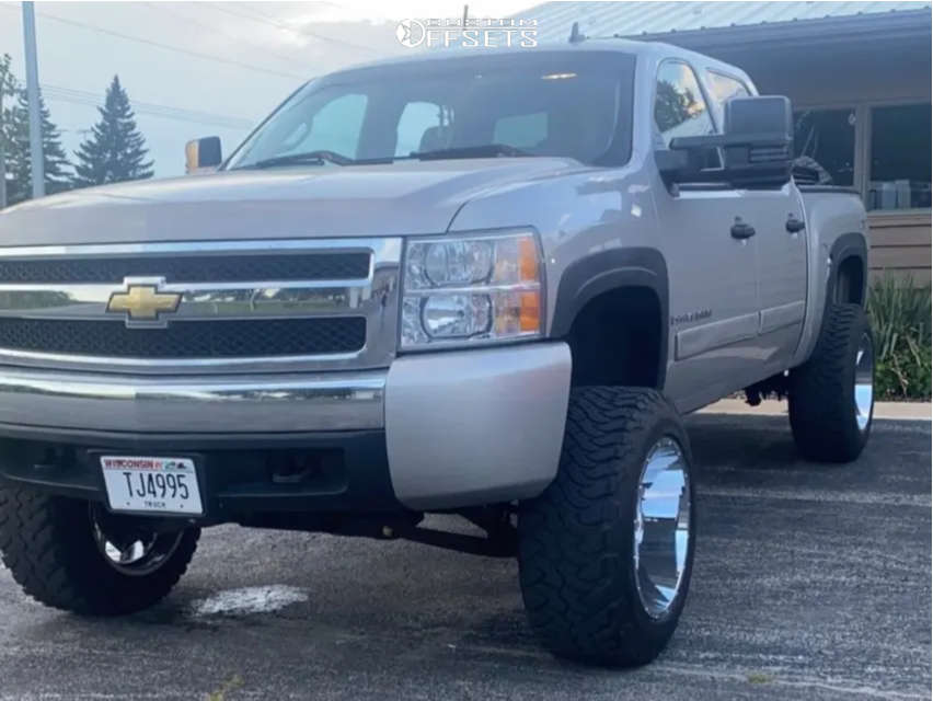 2007 Chevrolet Silverado 1500 with 20x12 -57 Vision Spyder and 295 ...