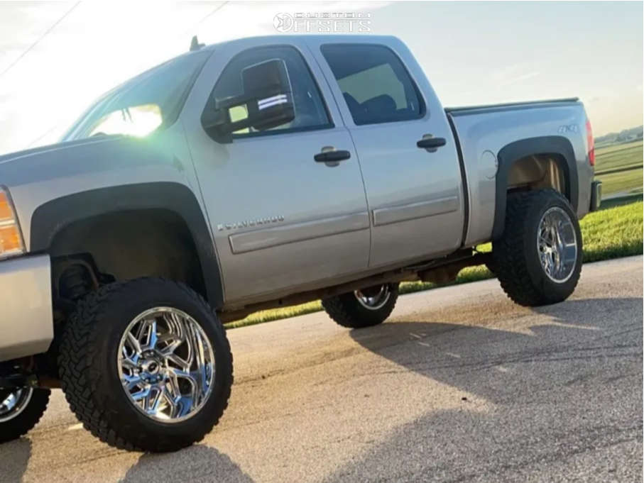 2007 Chevrolet Silverado 1500 with 20x12 -57 Vision Spyder and 295 ...