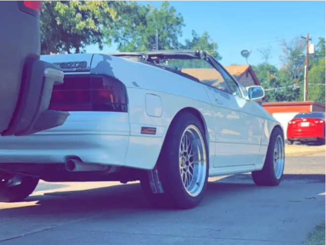 1990 Mazda RX-7 with 17x8.5 30 JNC JNC005 and 235/45R17 Ironman Imove ...