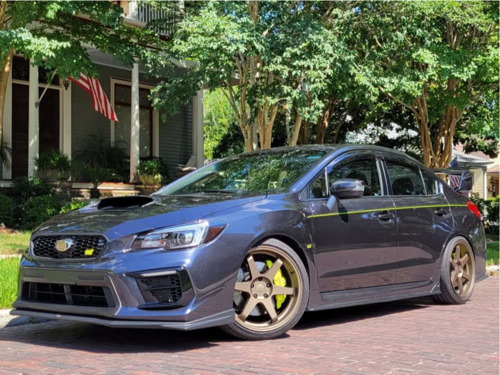 2019 Subaru WRX STI with 19x9.5 35 ESR Sr07 and 245/35R19