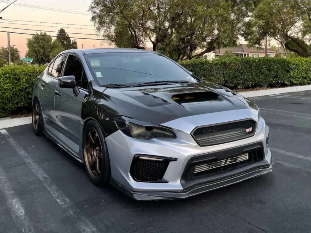 2020 Subaru WRX STI with 18x9.5 38 Volk Te37 Saga and 265/35R18