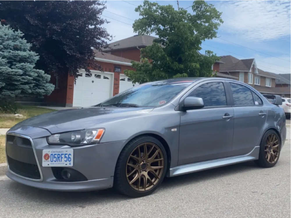 2013 Mitsubishi Lancer with 18x8 35 Dai Alloys Autobahn and