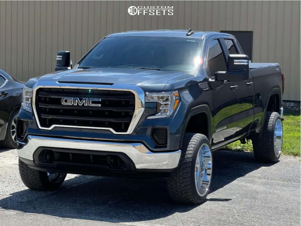 2021 GMC Sierra 1500 with 22x12 -44 TIS 544C and 305/40R22