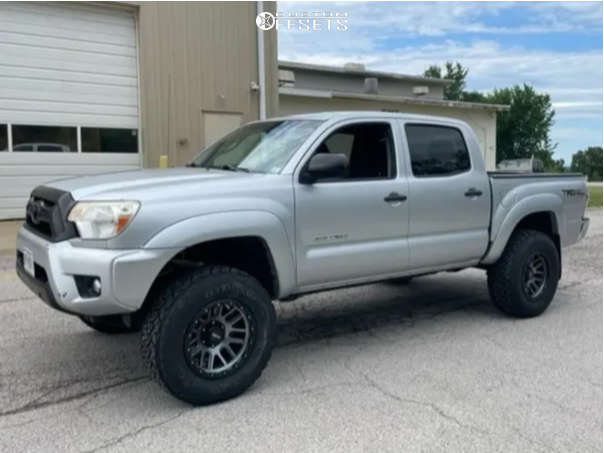 2013 Toyota Tacoma with 17x9 -12 Vision Nemesis and 285/70R17