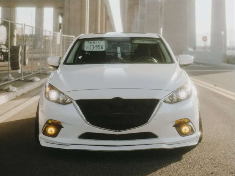 2016 Mazda 3 with 16x8 0 Watanabe Rs and 205/55R16 Achilles Atr Sport 2 ...