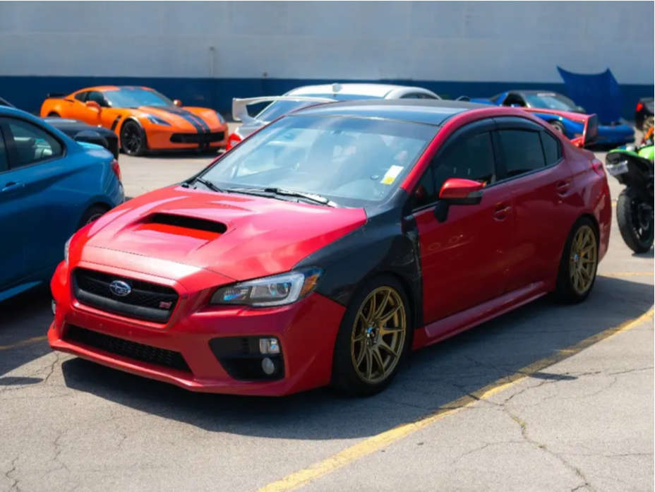 2016 Subaru WRX STI with 18x8.75 35 XXR 527 and 245/45R18 Goodyear