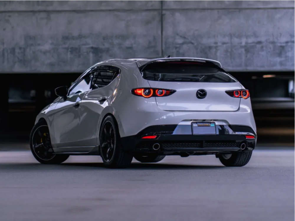 2021 Mazda 3 with 18x8.5 31 Advan Racing TC4 and 235/45R18